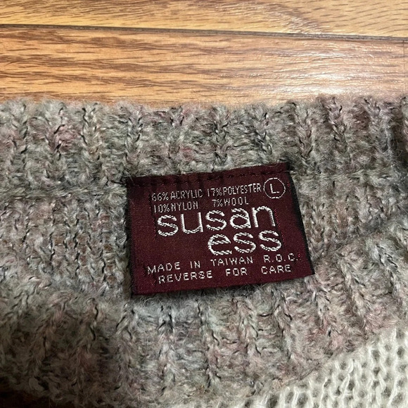 NEW Vintage Susan Ess Sweater Large Misses - Picture 3 of 4